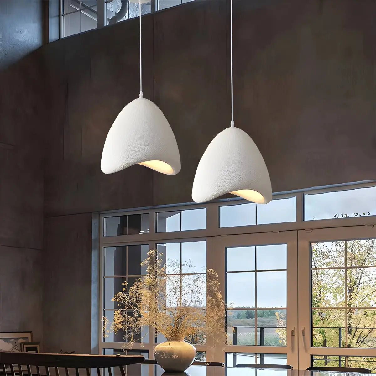 flairel Japanese Style Bird's Nest Shape Pendant Light