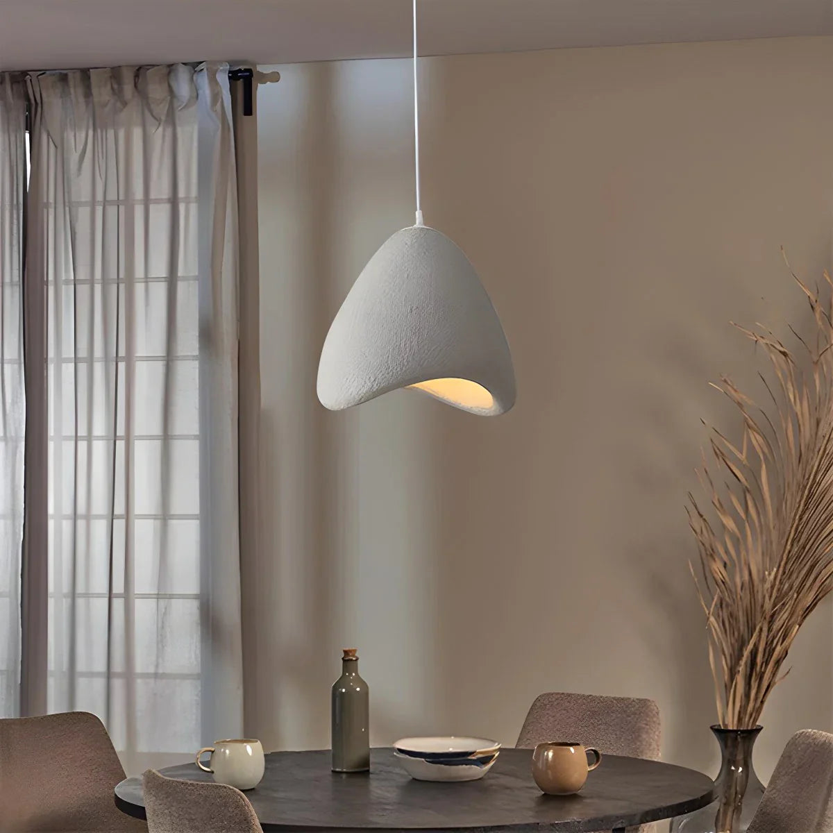 flairel Japanese Style Bird's Nest Shape Pendant Light