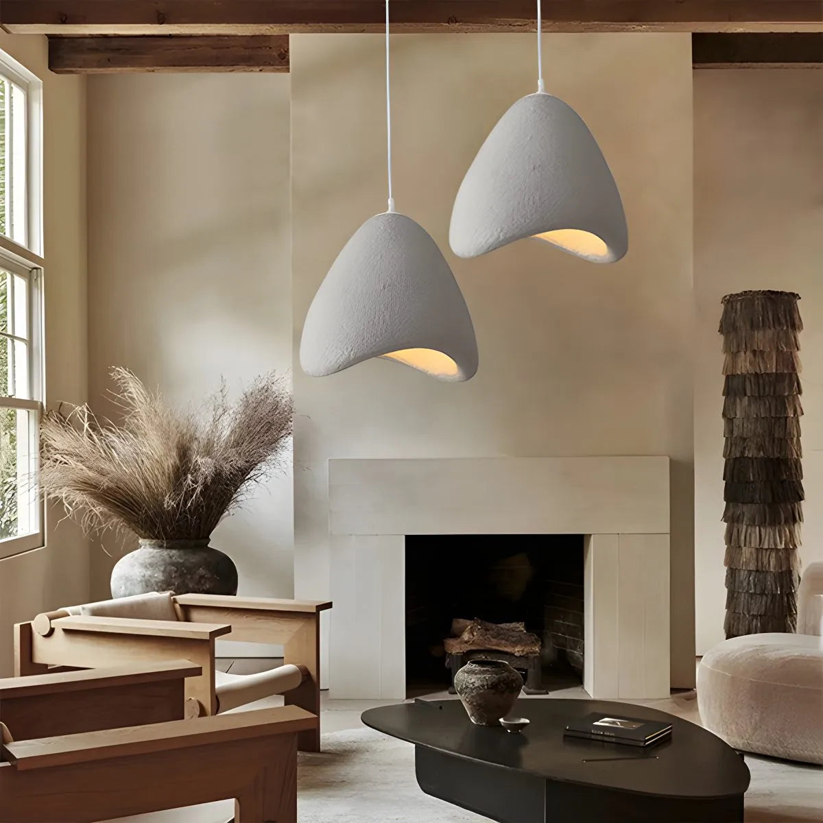 flairel Japanese Style Bird's Nest Shape Pendant Light
