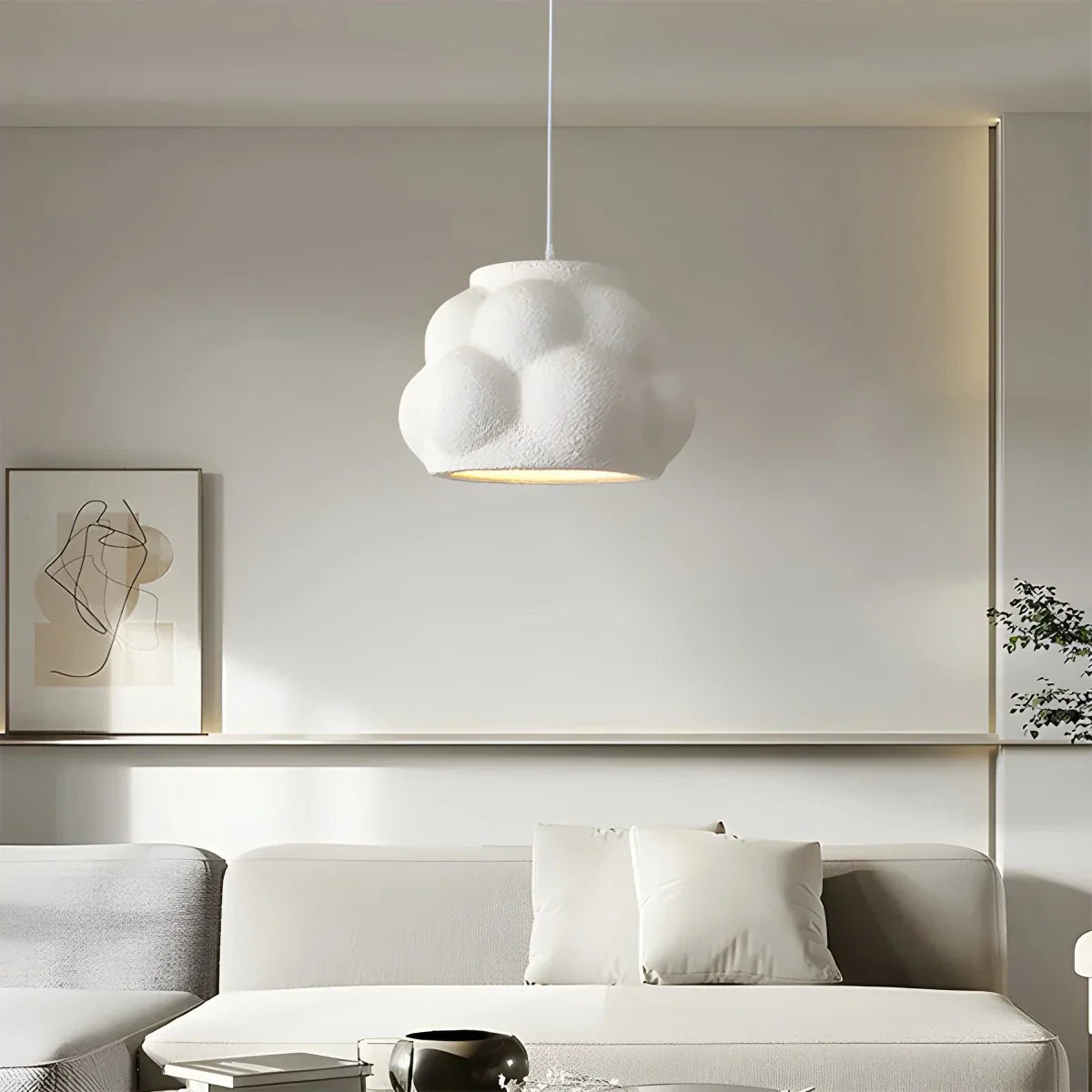 flairel Wabi Sabi Cloud Pendant Light for Living Room