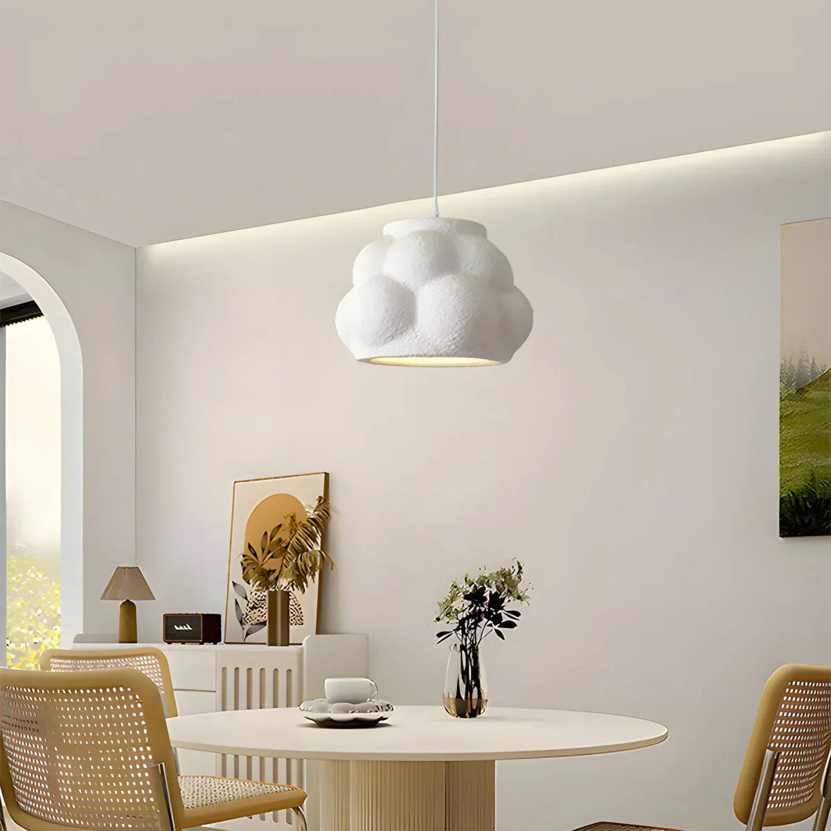 flairel Wabi Sabi Cloud Pendant Light for Living Room