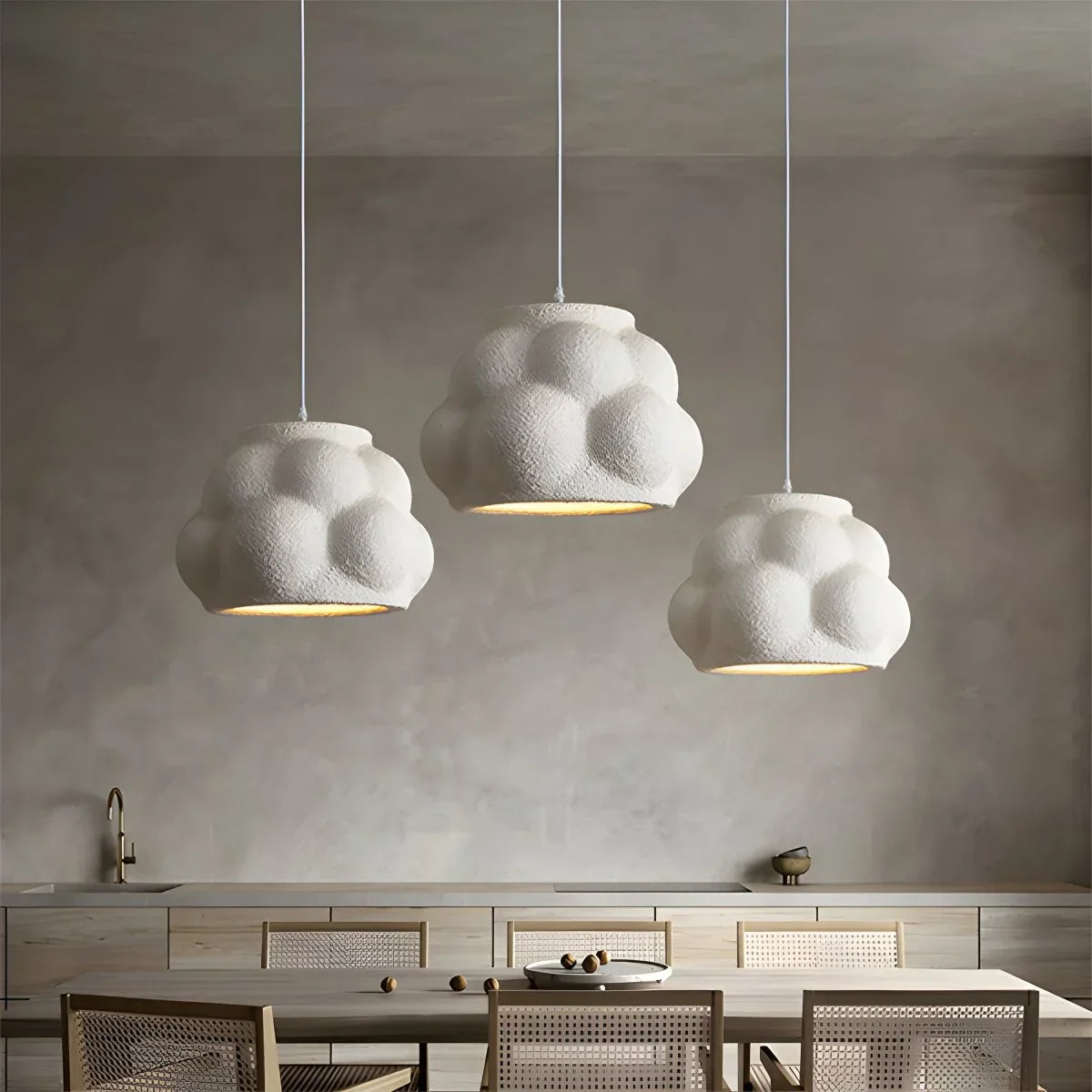 flairel Wabi Sabi Cloud Pendant Light for Living Room