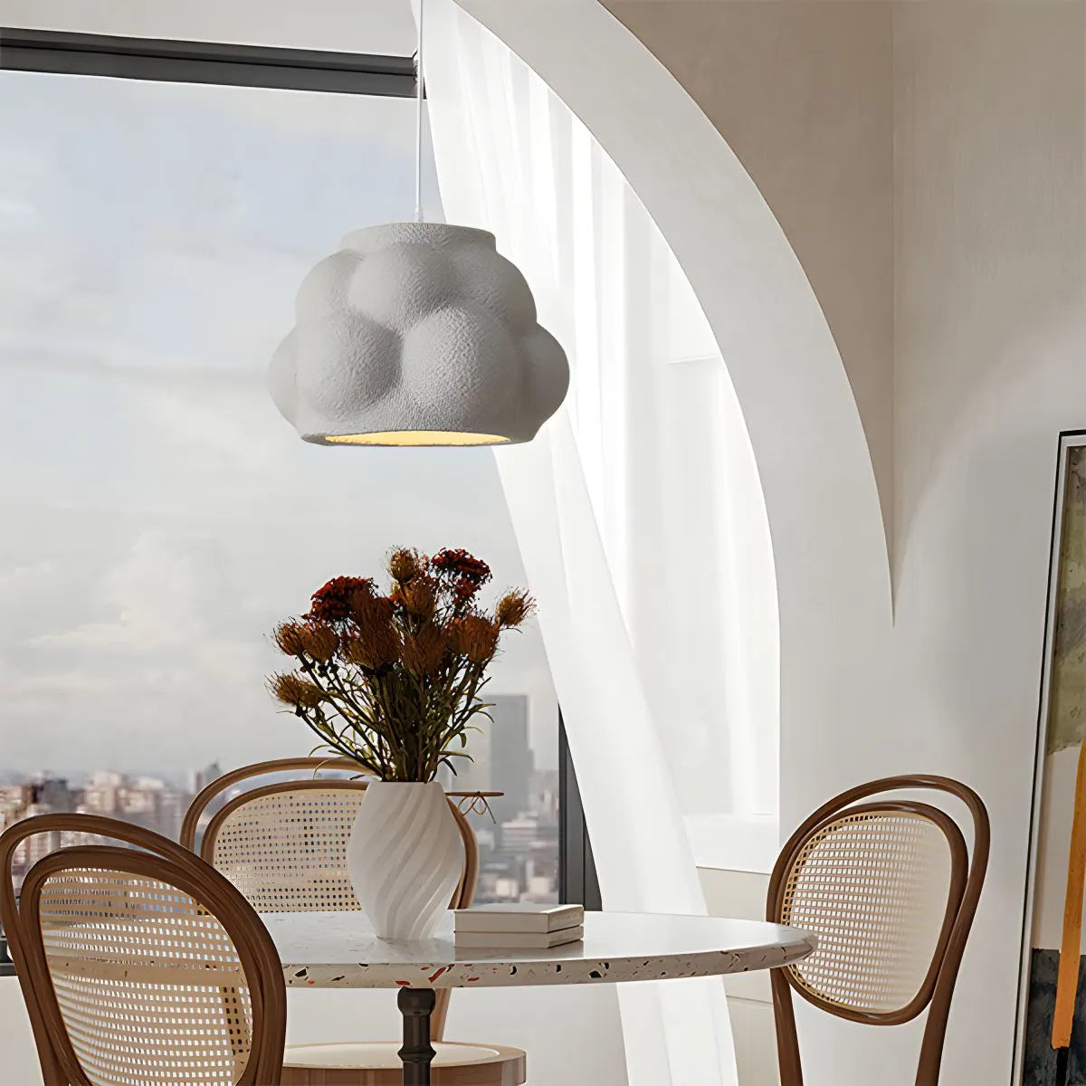 flairel Wabi Sabi Cloud Pendant Light for Living Room