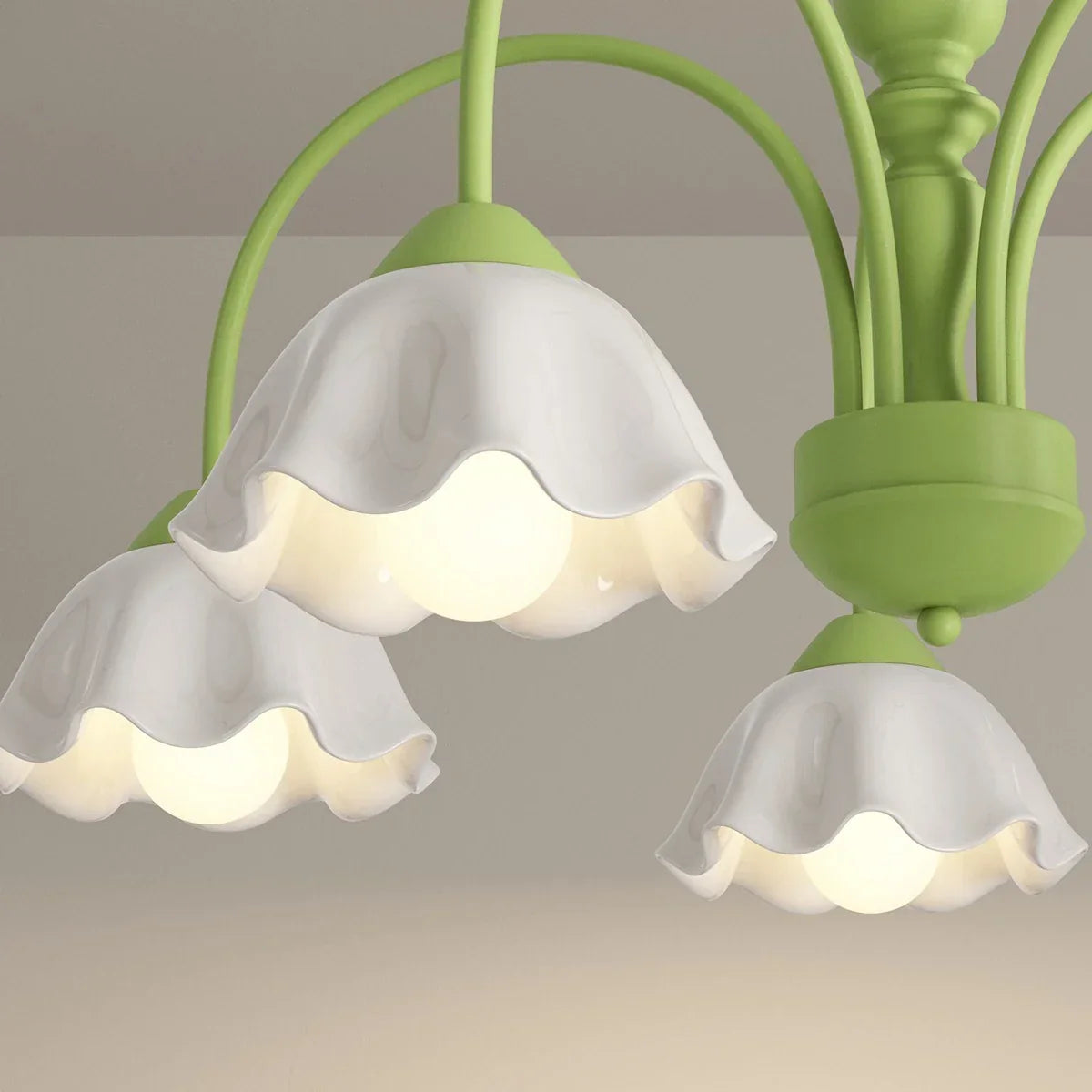 flairel French Pastoral Style Flower Chandelier