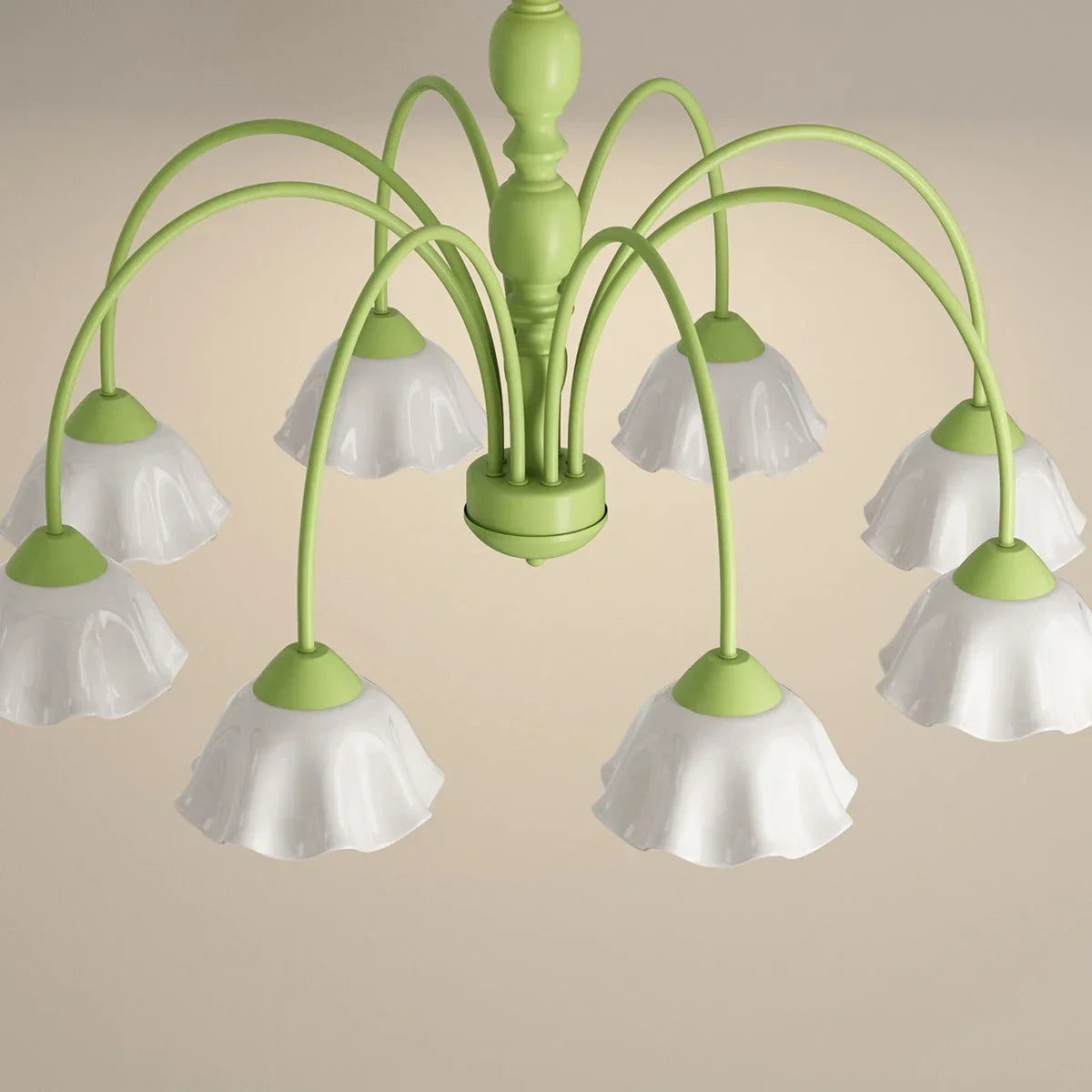 flairel French Pastoral Style Flower Chandelier