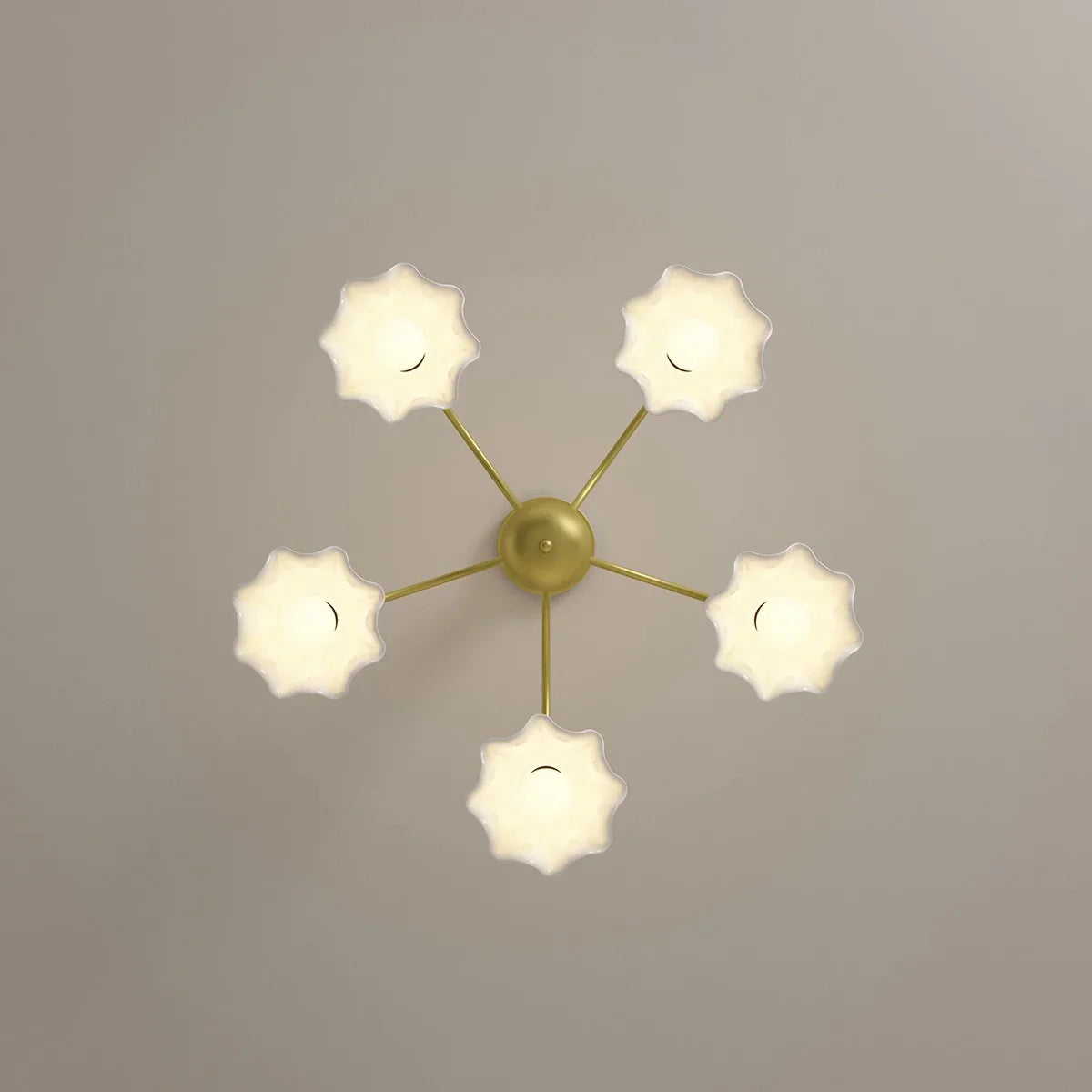 flairel French Pastoral Style Flower Chandelier
