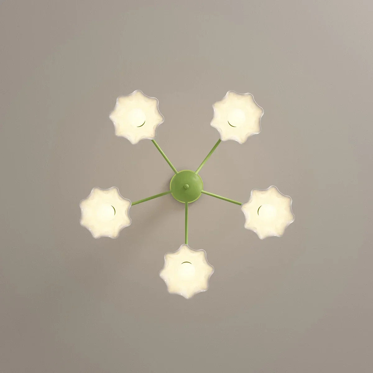 flairel French Pastoral Style Flower Chandelier