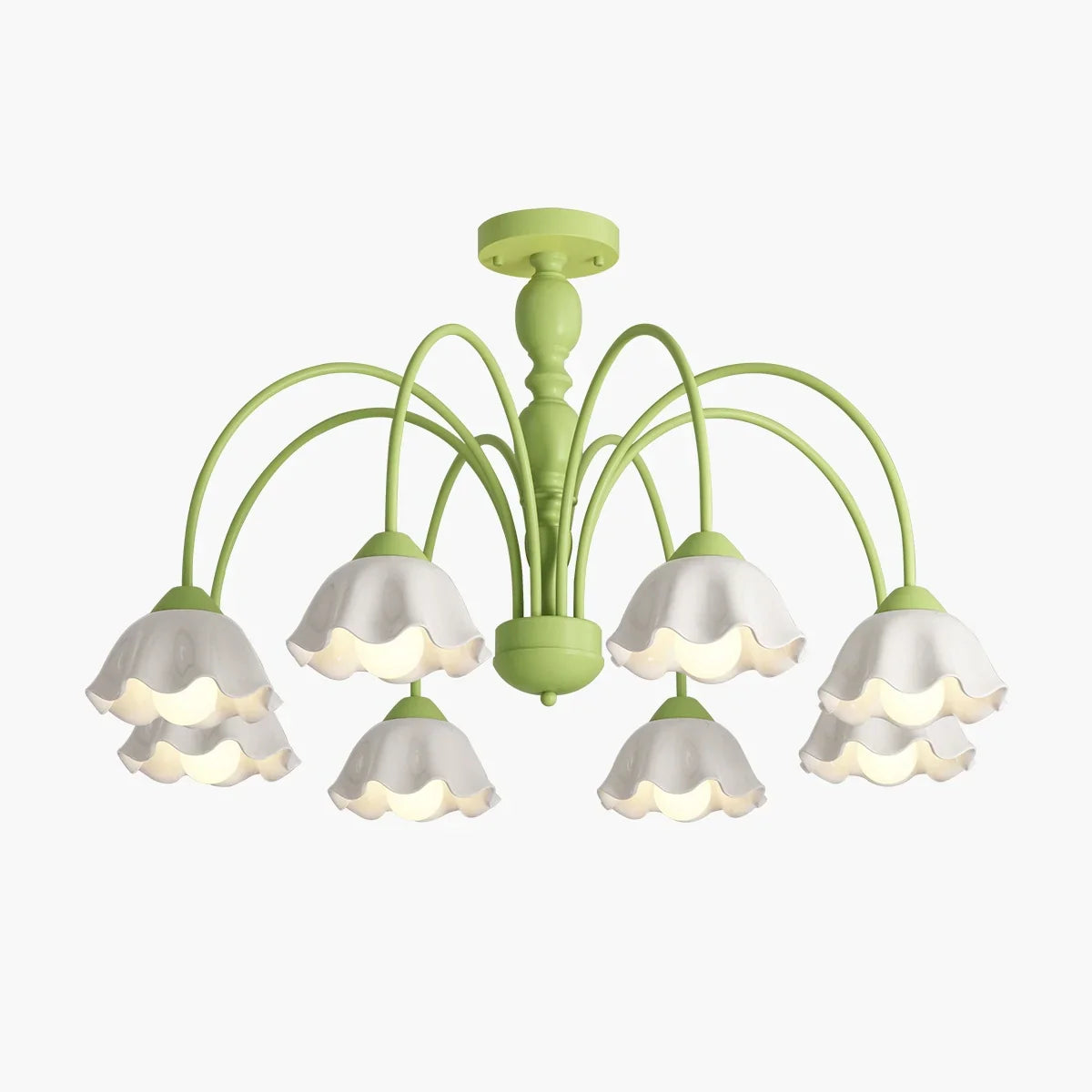 flairel French Pastoral Style Flower Chandelier