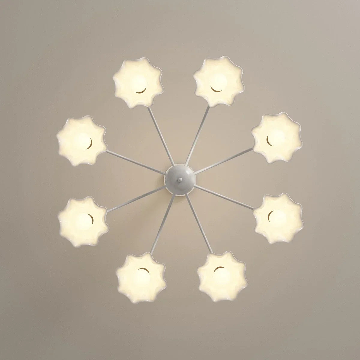 flairel French Pastoral Style Flower Chandelier