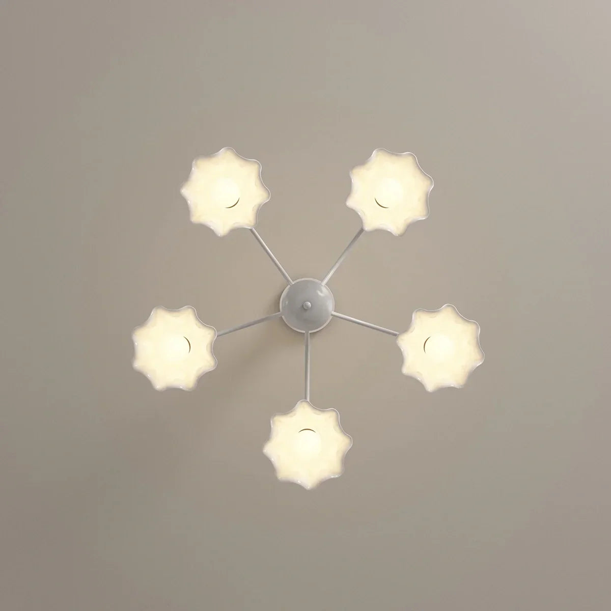 flairel French Pastoral Style Flower Chandelier