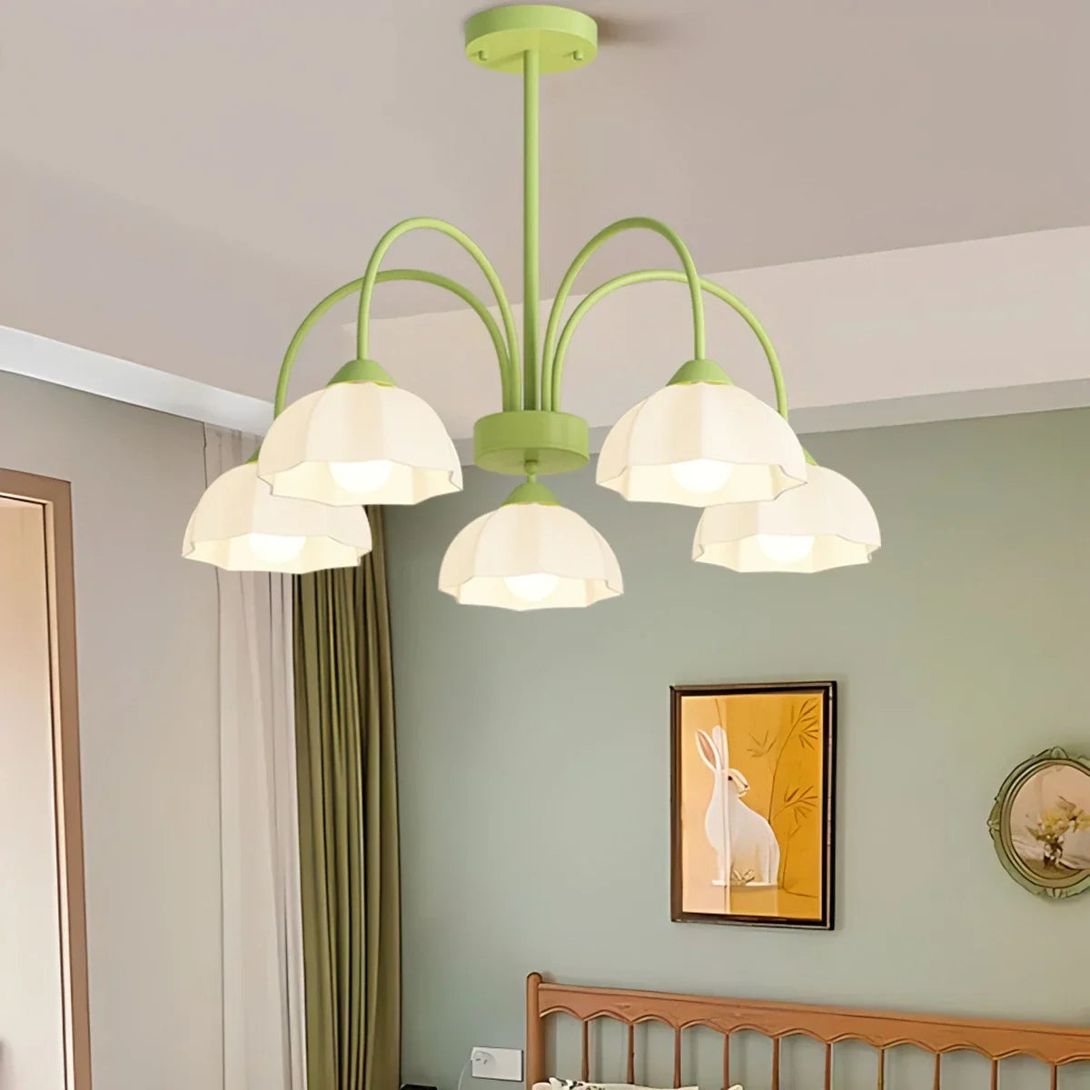 flairel Nordic Modern Light Luxury Flower Chandelier