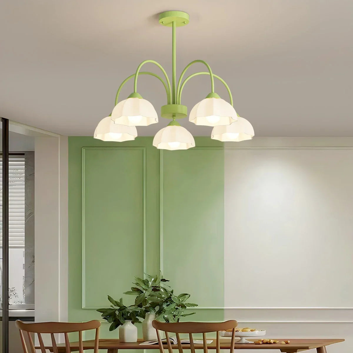 flairel Nordic Modern Light Luxury Flower Chandelier