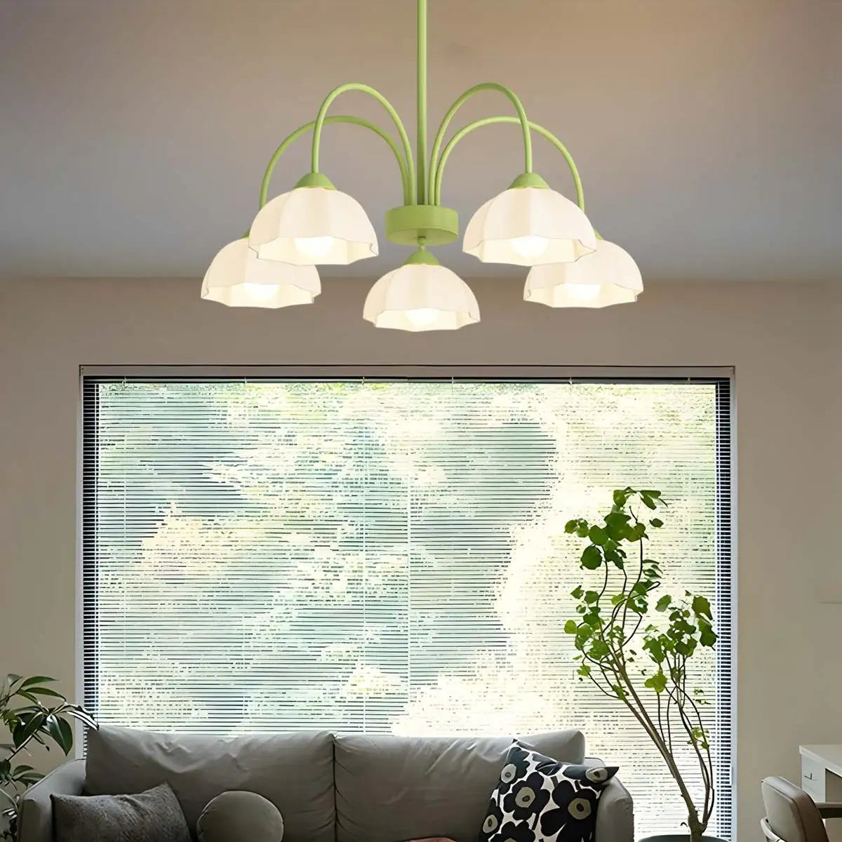 flairel Nordic Modern Light Luxury Flower Chandelier