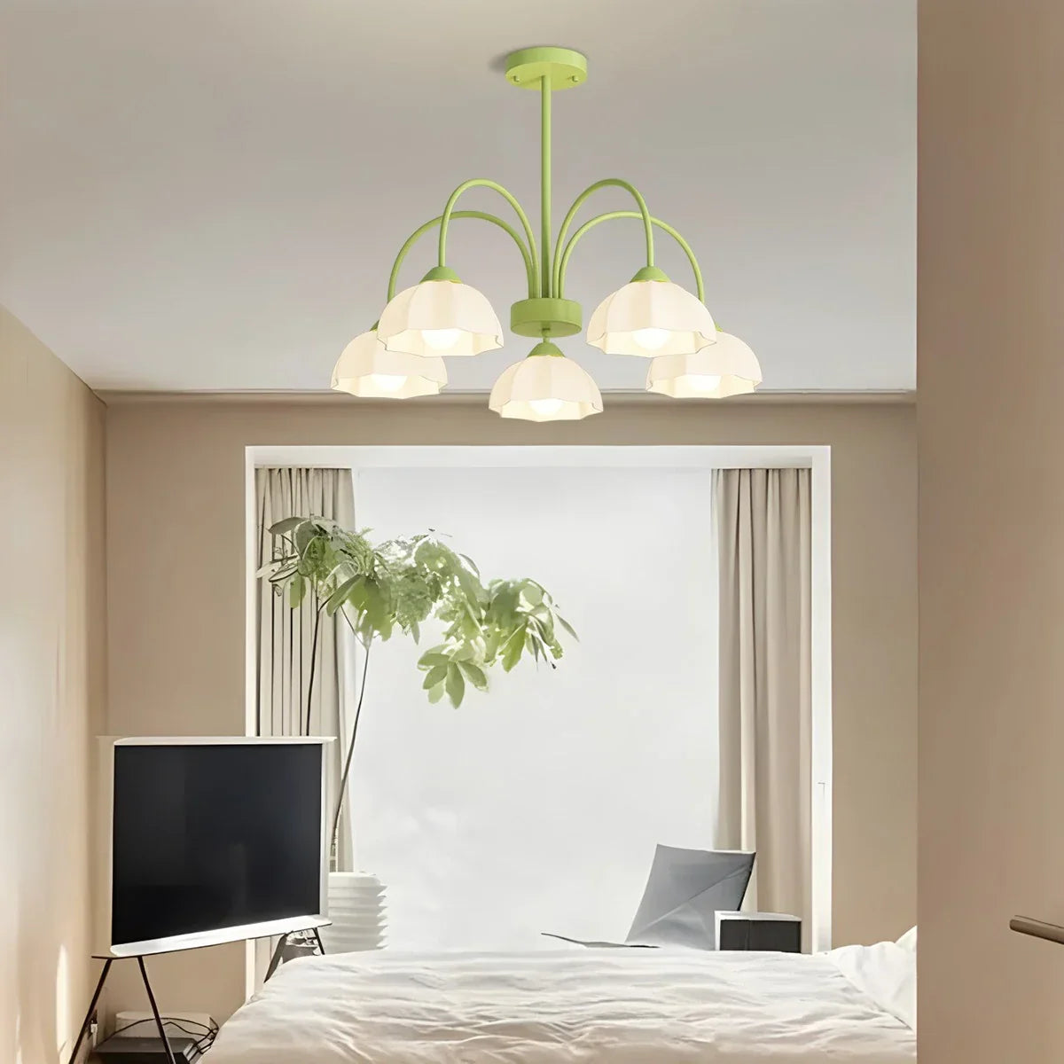 flairel Nordic Modern Light Luxury Flower Chandelier