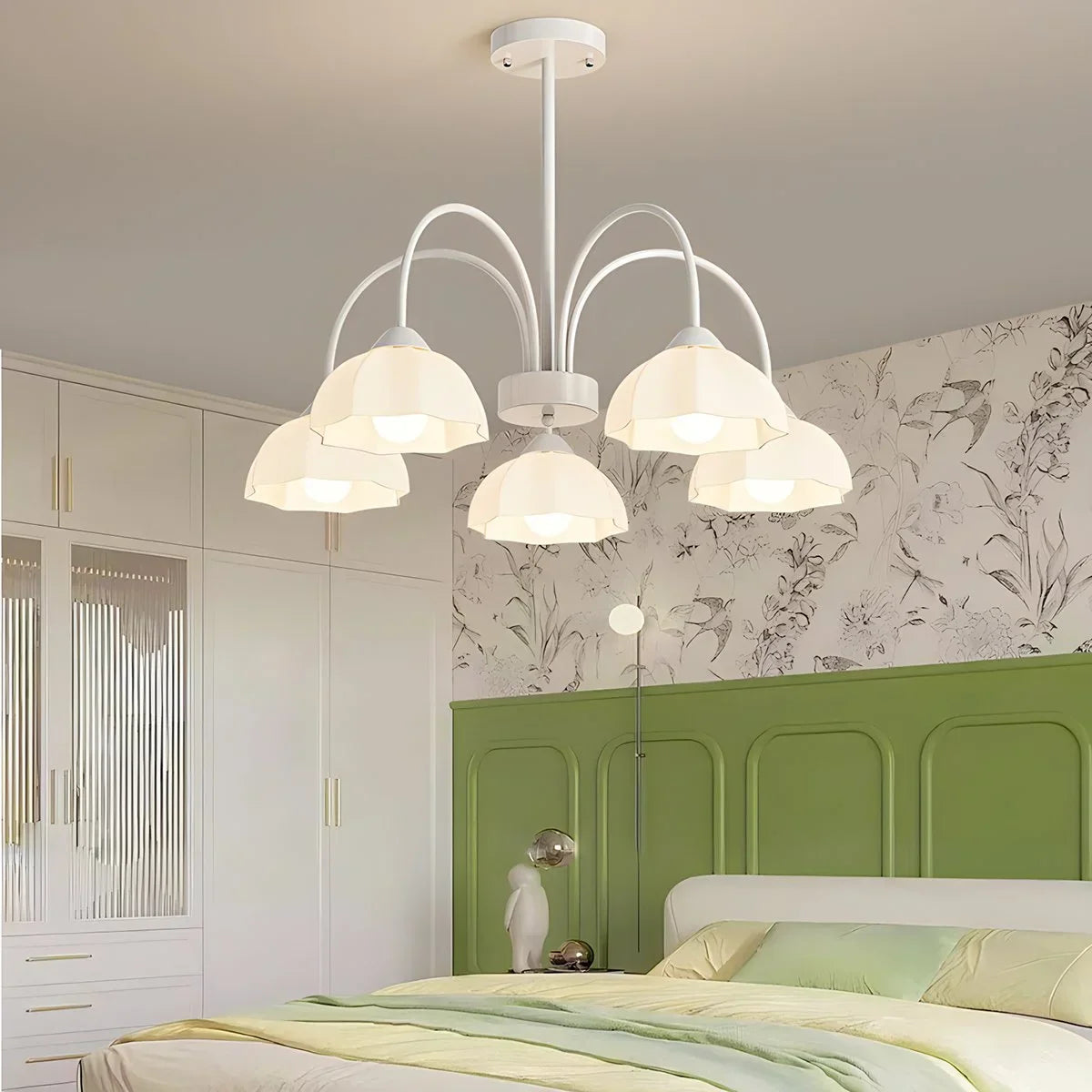 flairel Nordic Modern Light Luxury Flower Chandelier