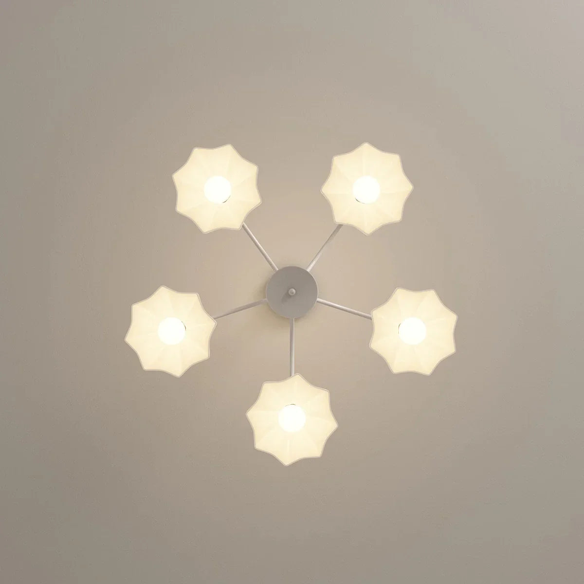 flairel Nordic Modern Light Luxury Flower Chandelier