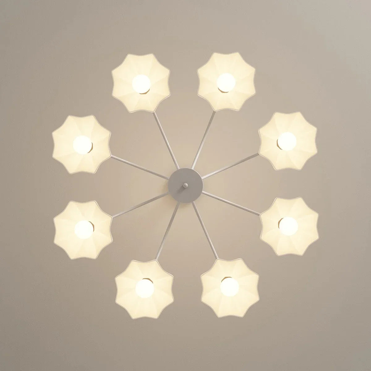 flairel Nordic Modern Light Luxury Flower Chandelier