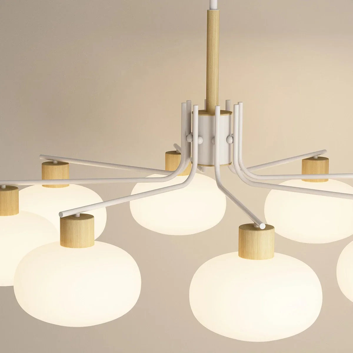flairel Pastoral American Retro Flower Chandelier