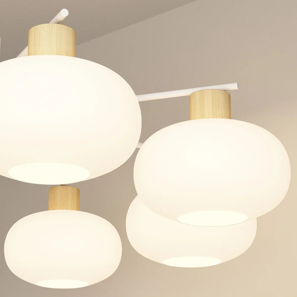 flairel Pastoral American Retro Flower Chandelier