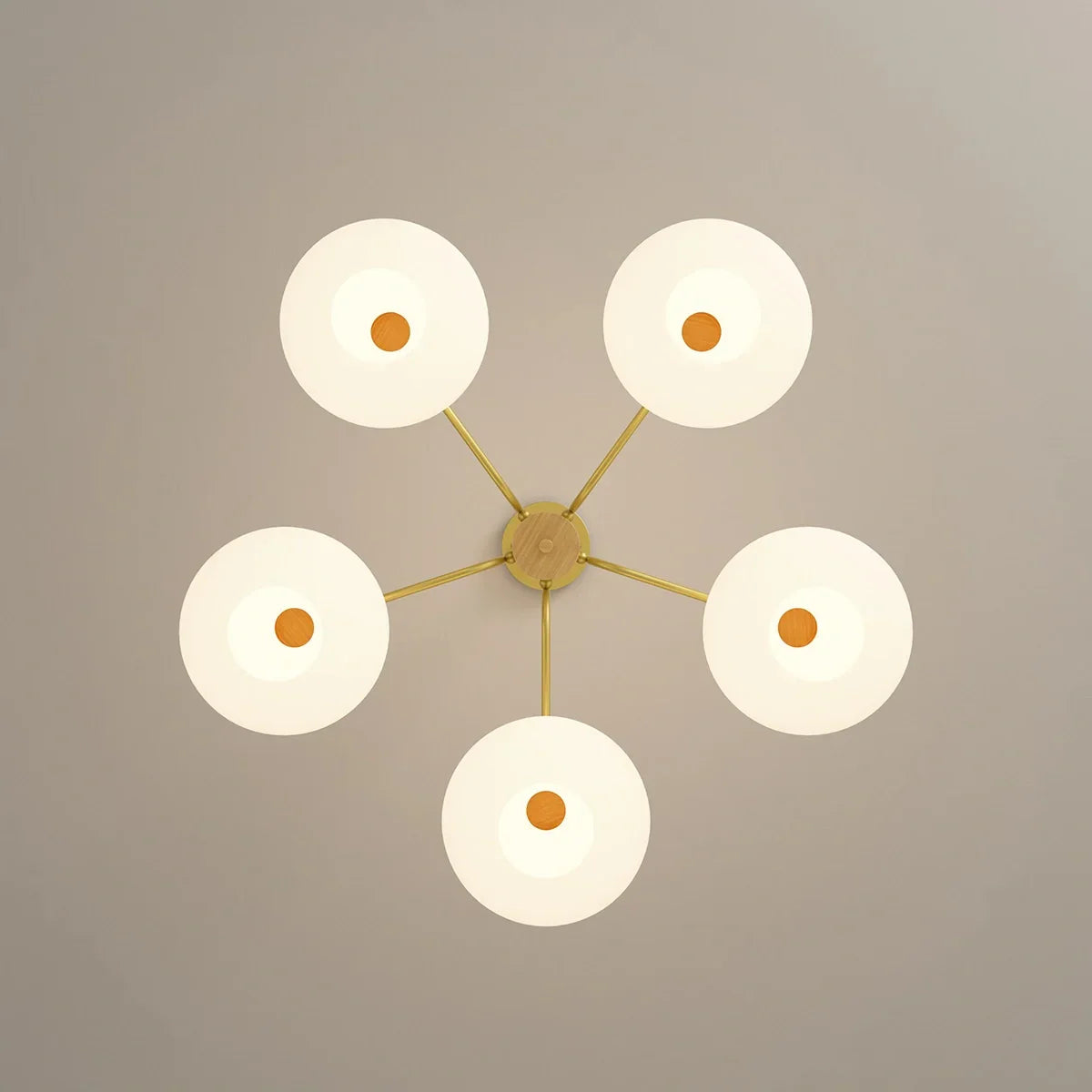 flairel Pastoral American Retro Flower Chandelier