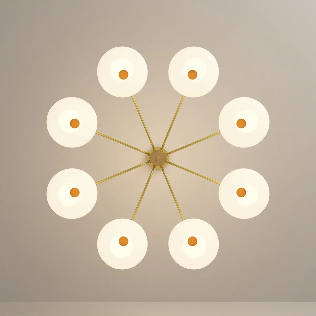 flairel Pastoral American Retro Flower Chandelier