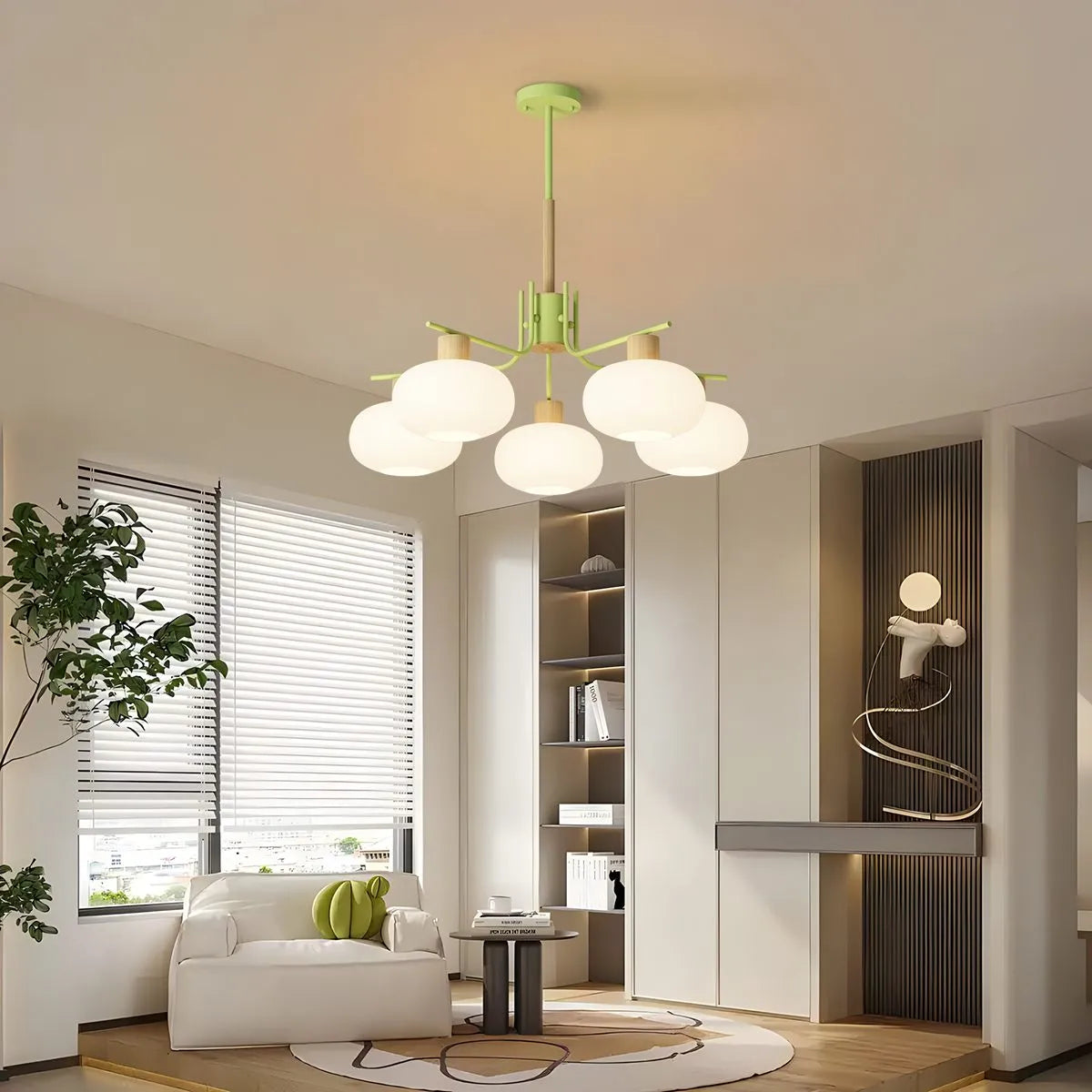 flairel Pastoral American Retro Flower Chandelier