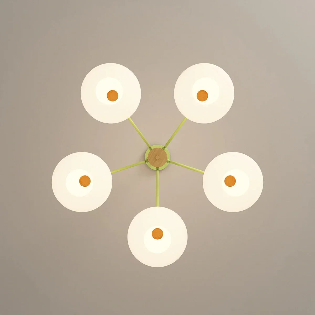 flairel Pastoral American Retro Flower Chandelier