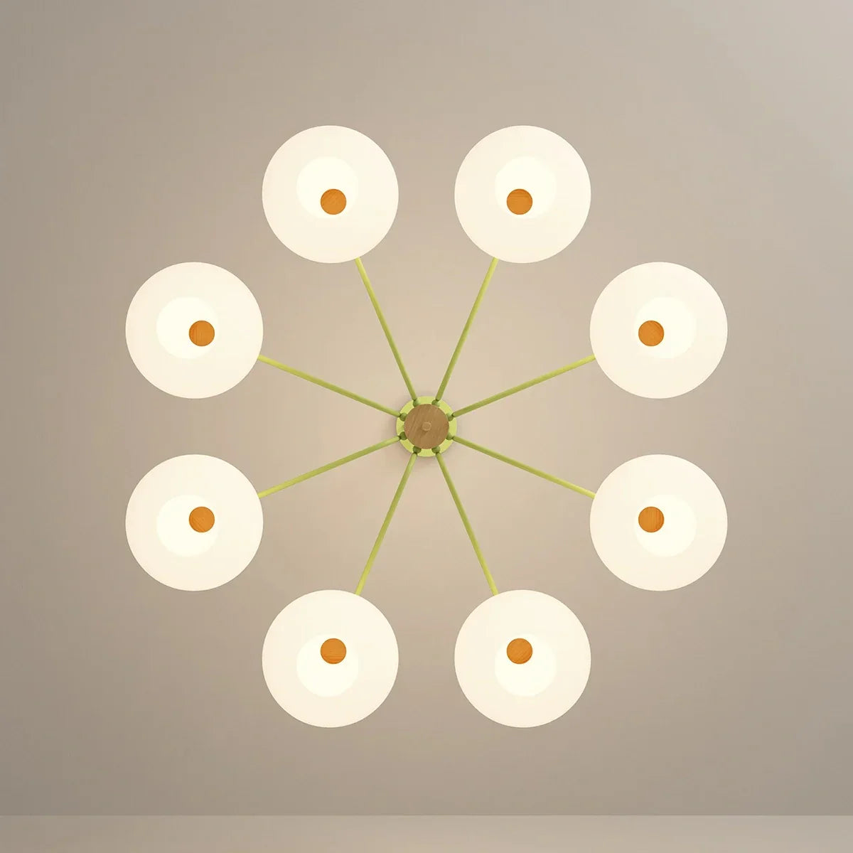 flairel Pastoral American Retro Flower Chandelier