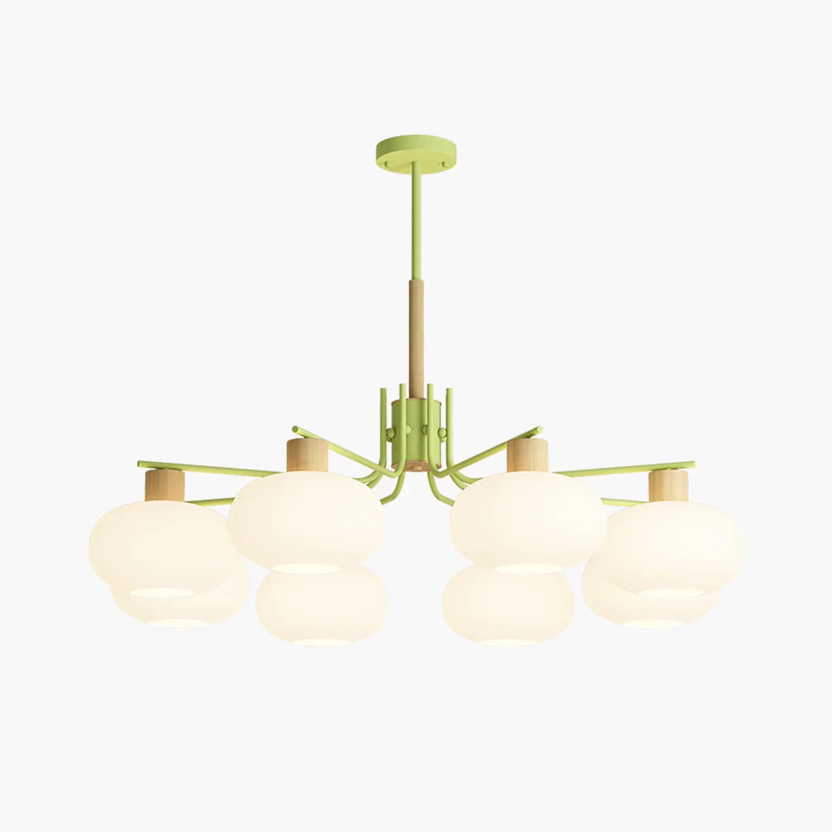 flairel Pastoral American Retro Flower Chandelier