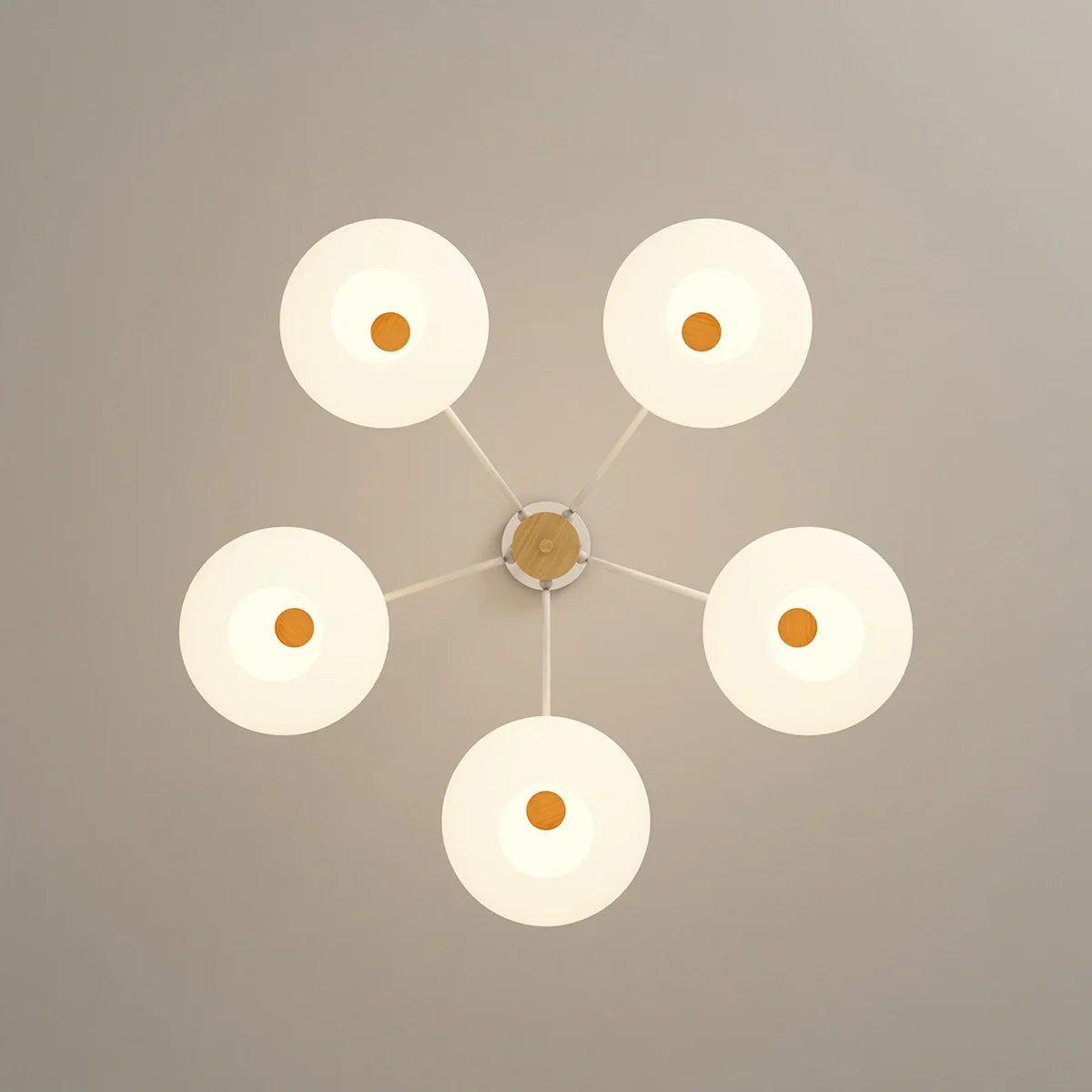 flairel Pastoral American Retro Flower Chandelier