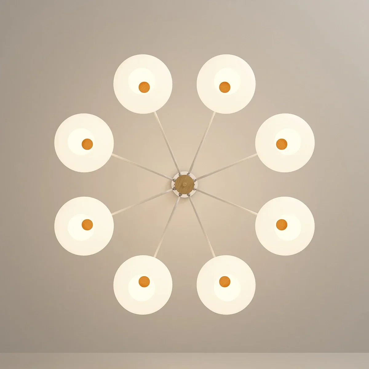 flairel Pastoral American Retro Flower Chandelier