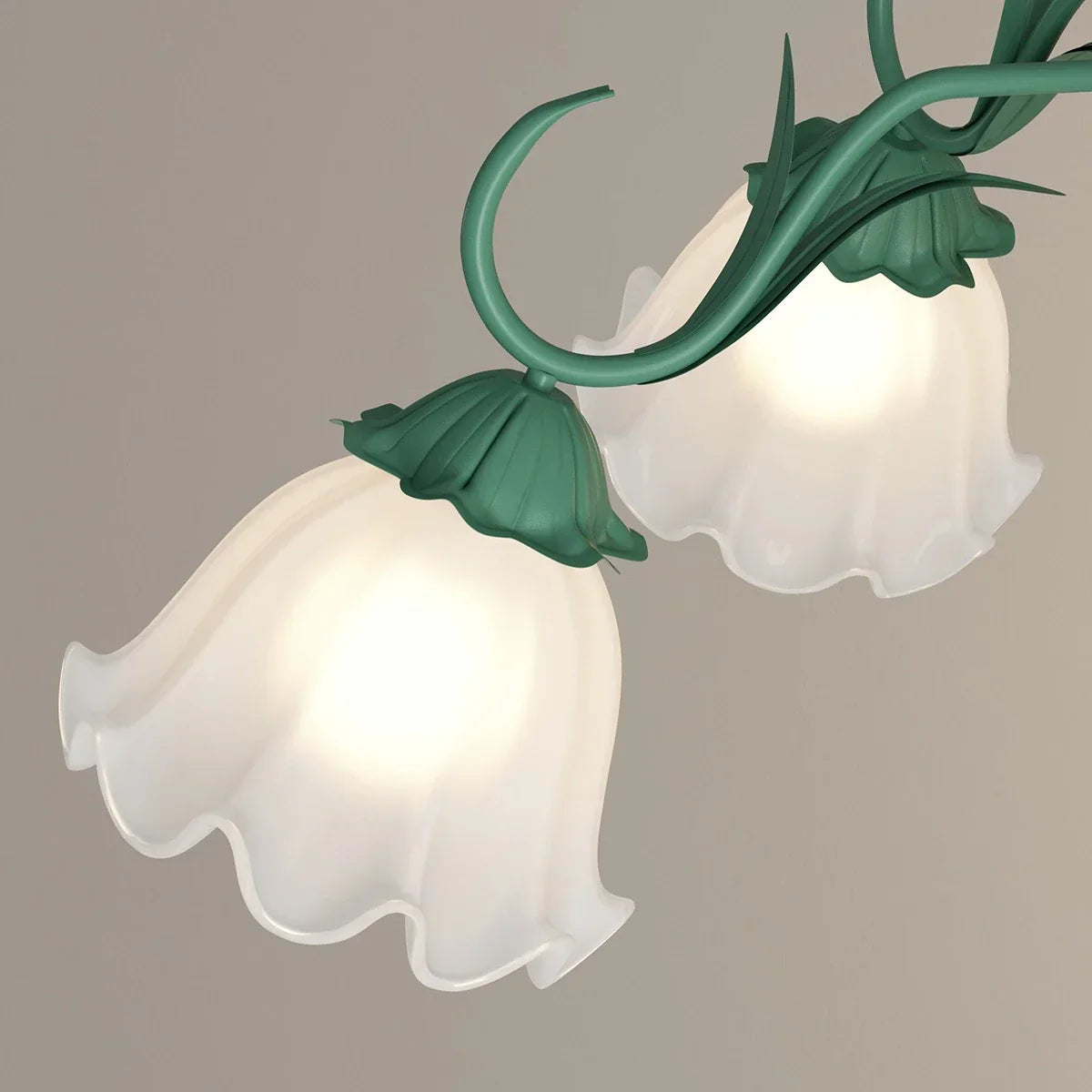 flairel American Retro Pastoral Style Flower Chandelier