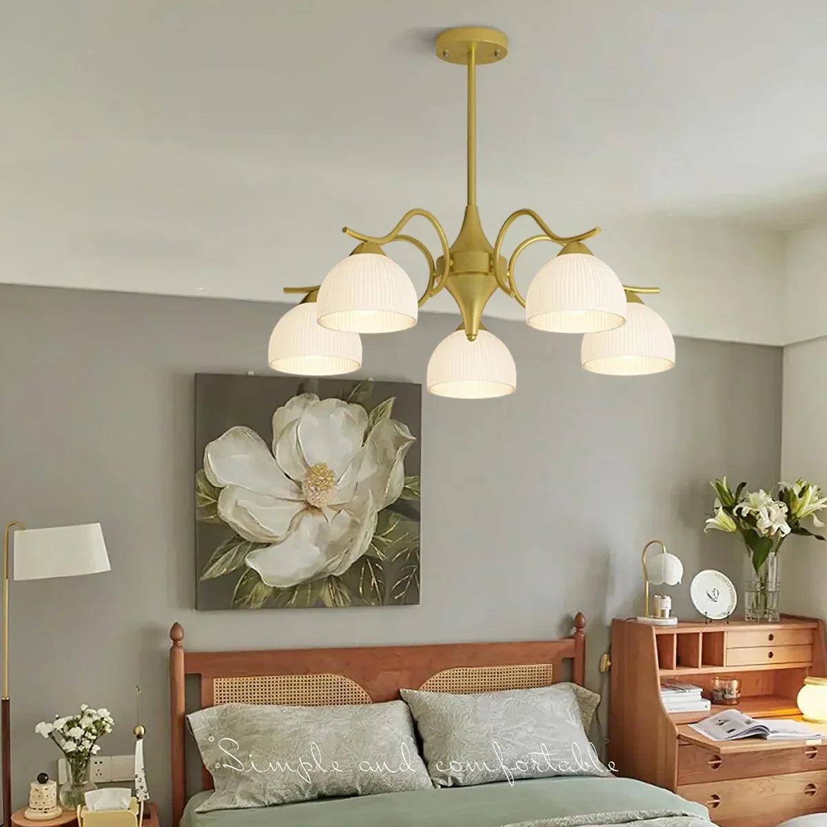 flairel French Pastoral Living Room Chandelier
