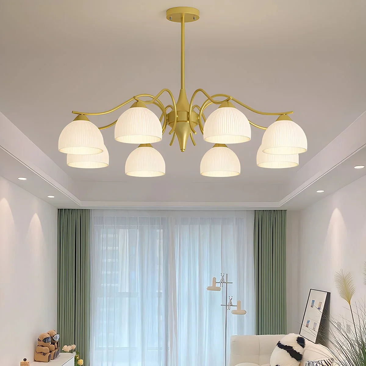 flairel French Pastoral Living Room Chandelier