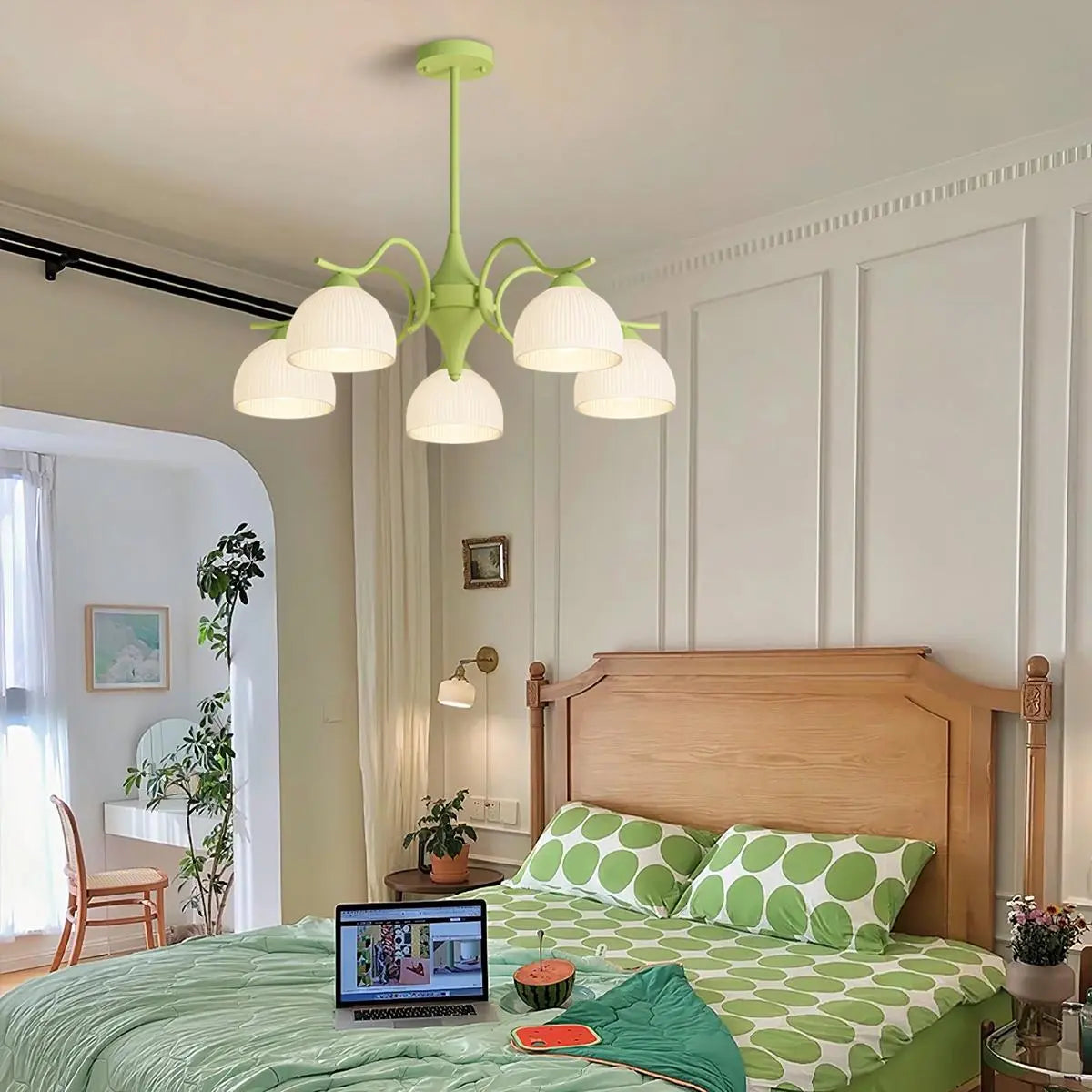flairel French Pastoral Living Room Chandelier