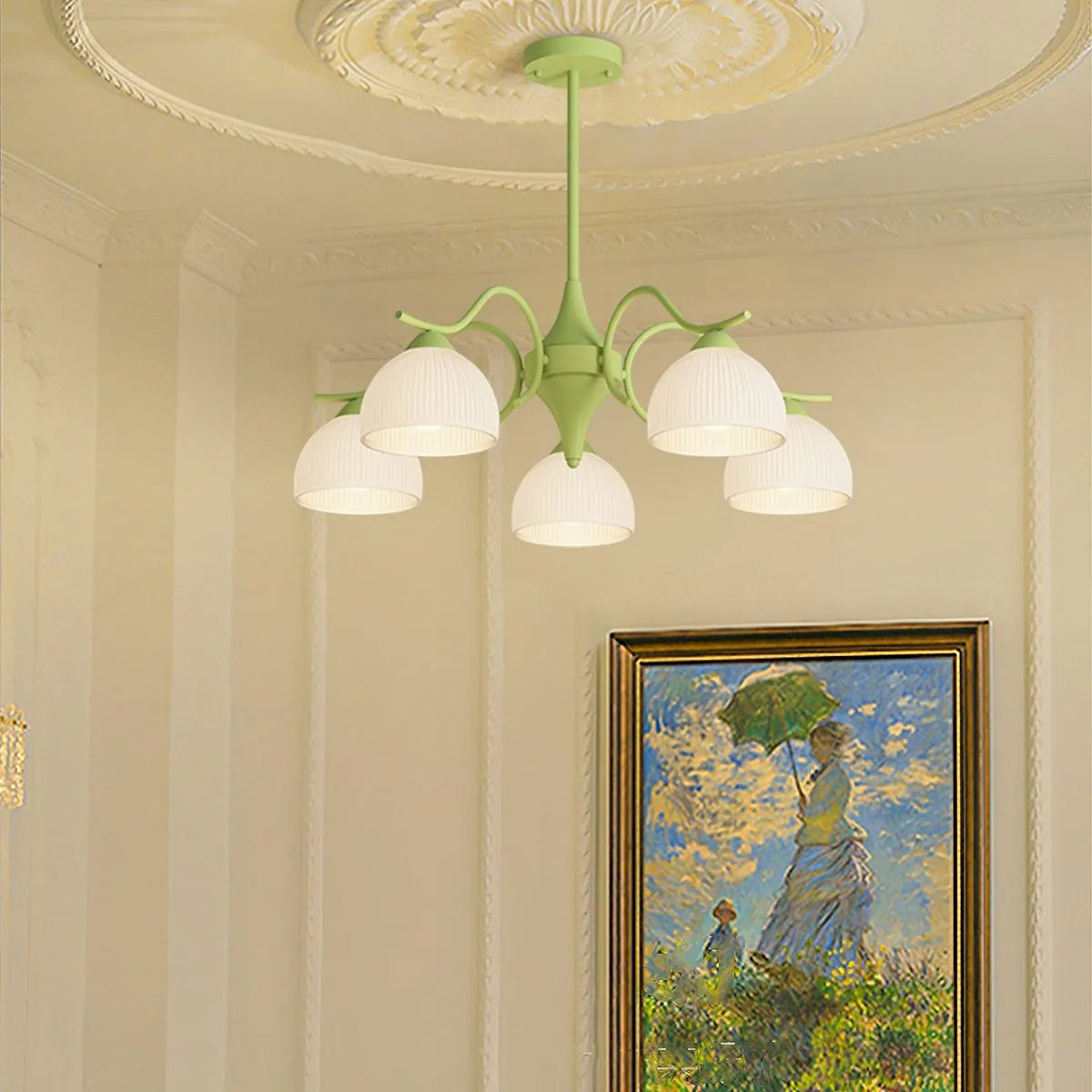 flairel French Pastoral Living Room Chandelier
