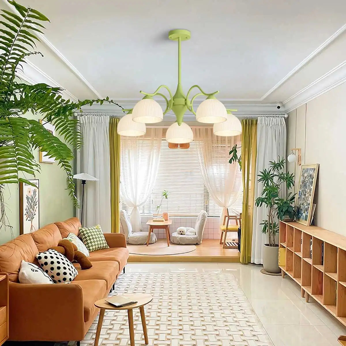 flairel French Pastoral Living Room Chandelier