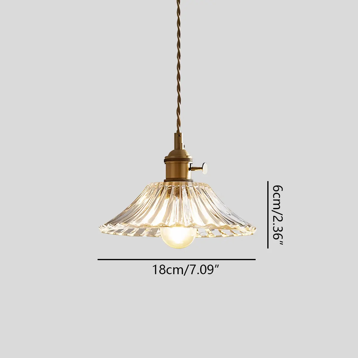 flairel Isabel Glass Pendant Light for Kitchen Island