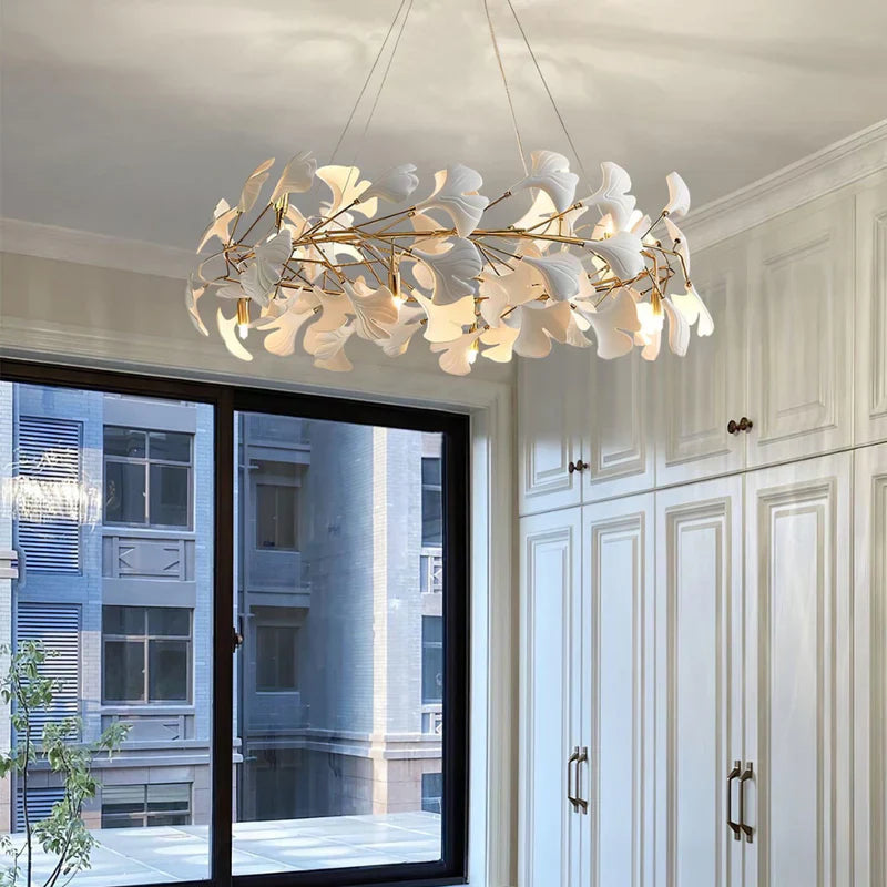 flairel Ginkgo Chandelier-C Hanging Light Fixtures