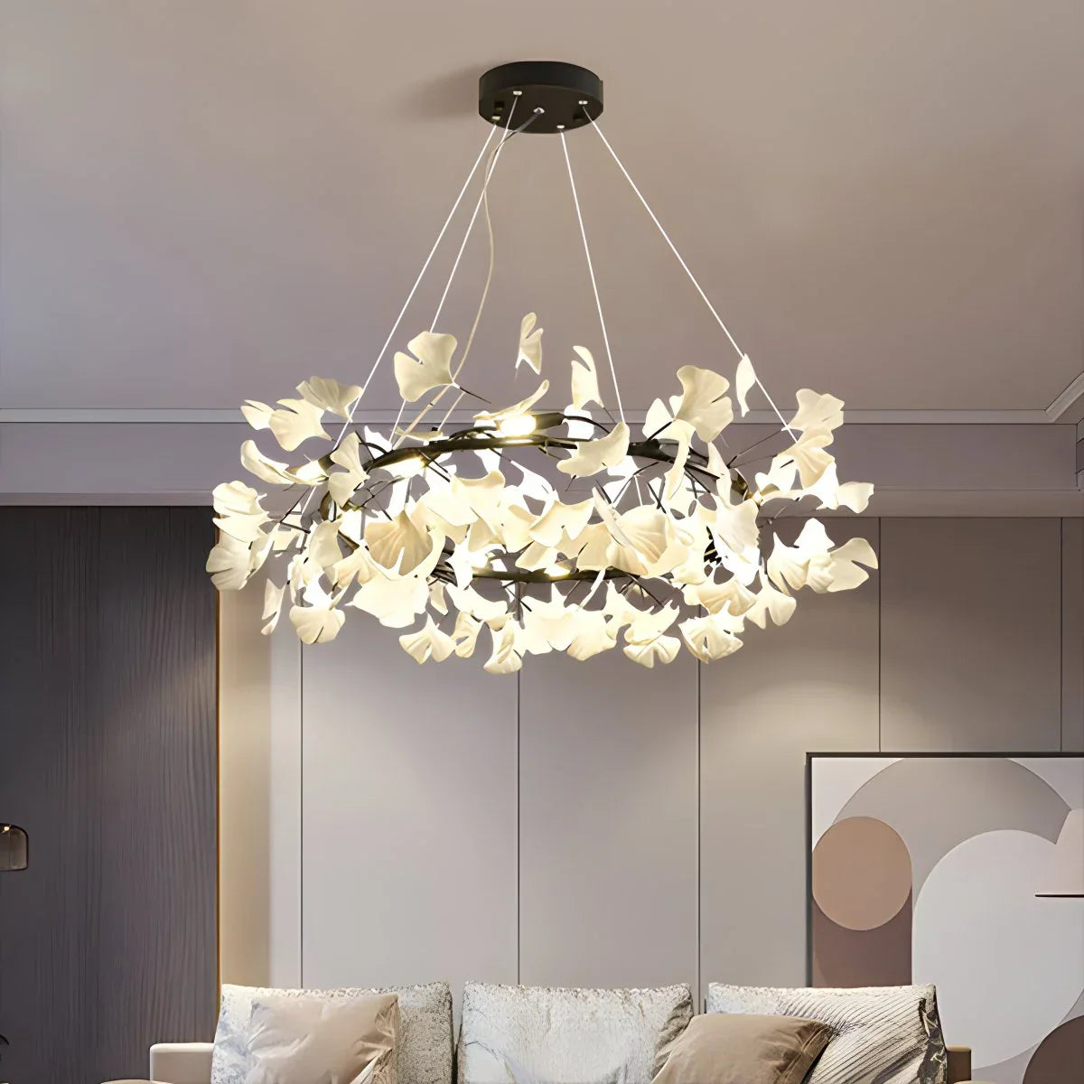 flairel Ginkgo Chandelier-C Hanging Light Fixtures