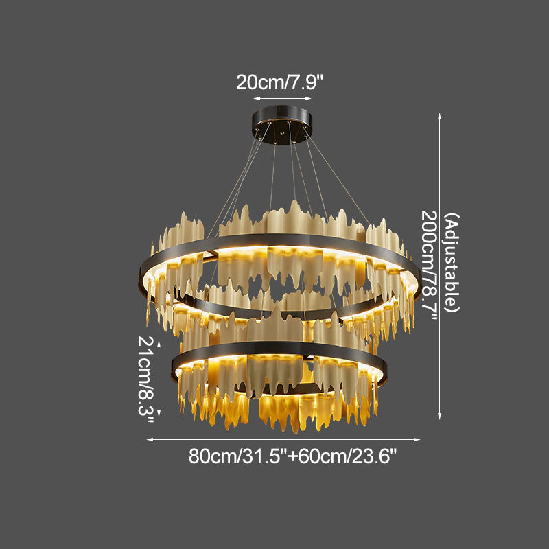 flairel Modern Creative Round Chandelier