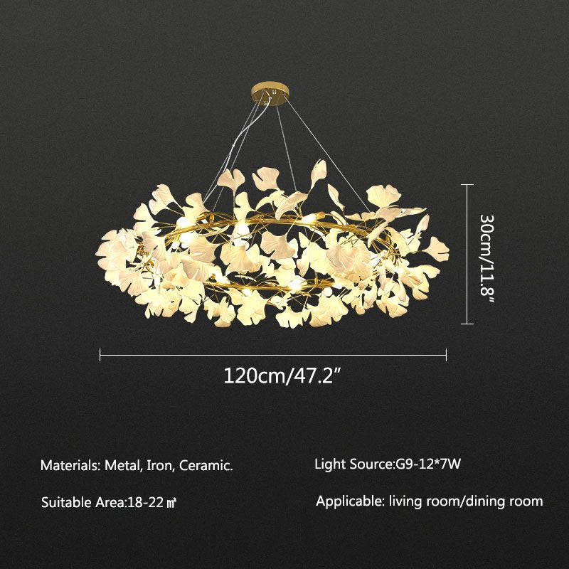 flairel Ginkgo Chandelier-C Hanging Light Fixtures