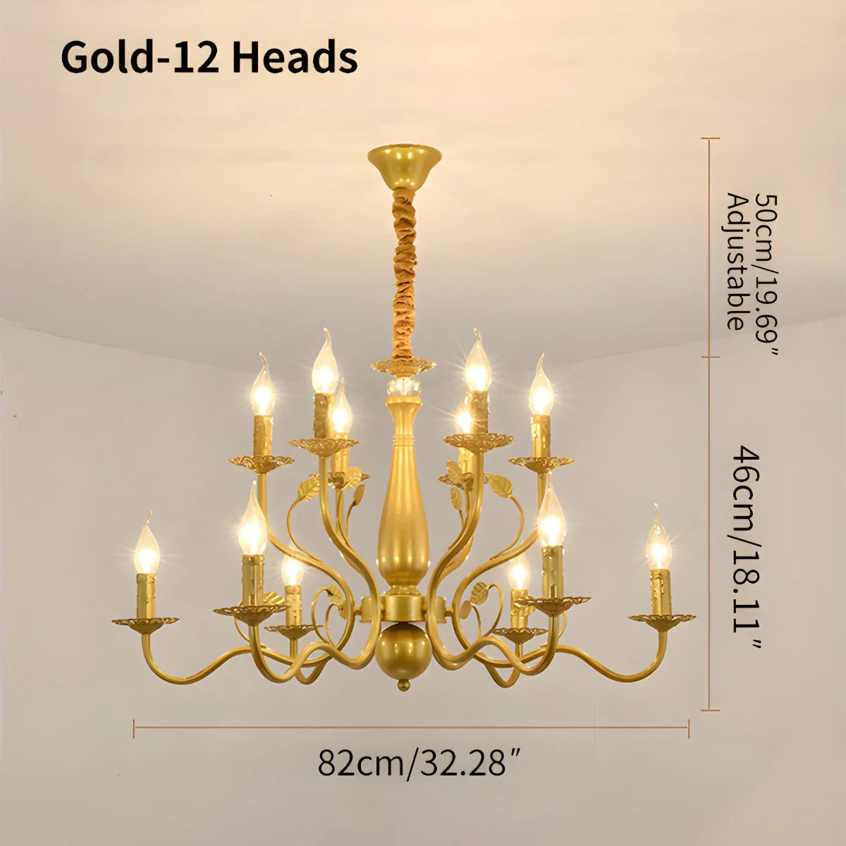 flairel Double Layered Candle Chandelier for Dining Room