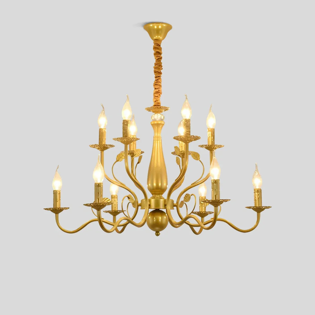 flairel Double Layered Candle Chandelier for Dining Room