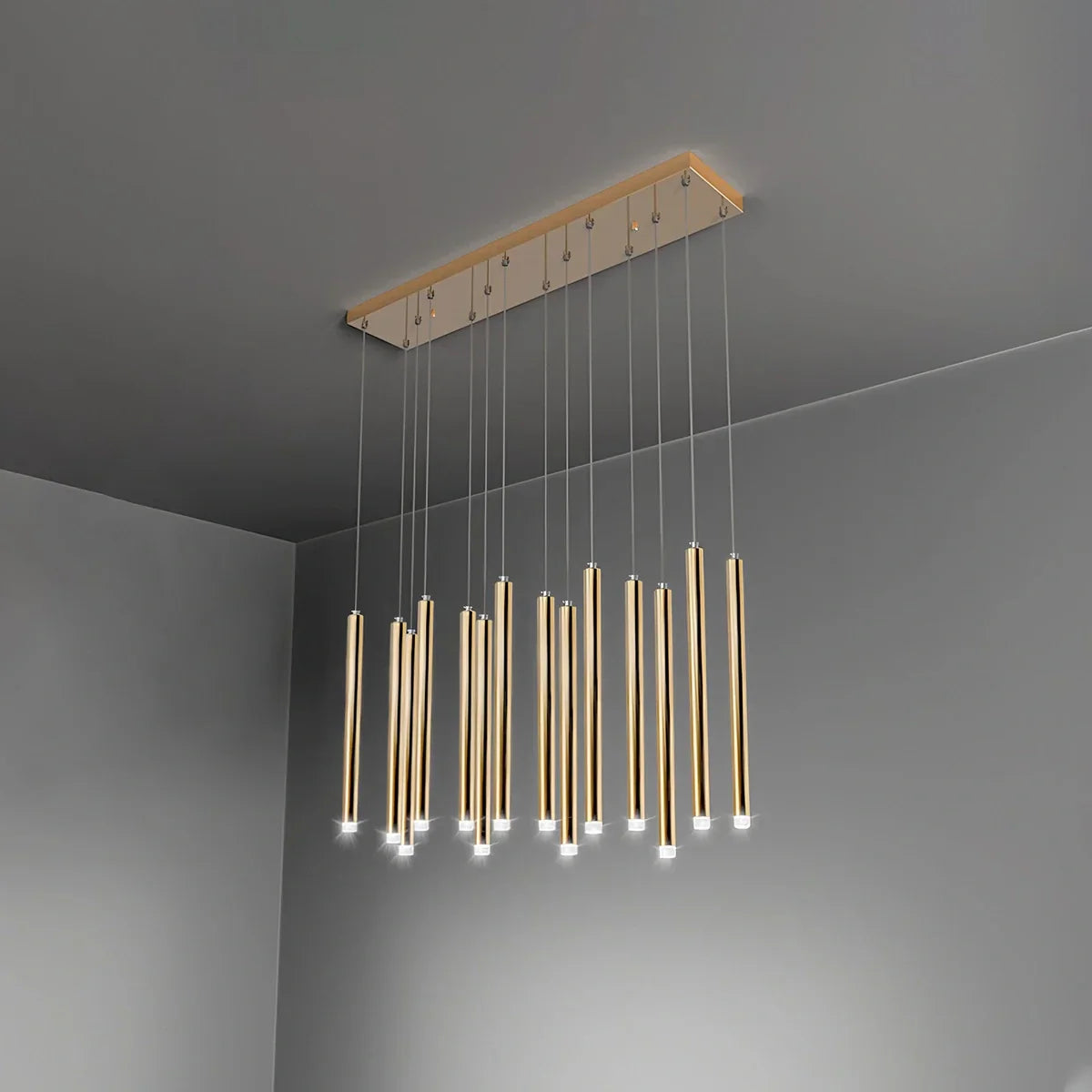 flairel Modern Luxury Large Long Cylindrical Chandelier