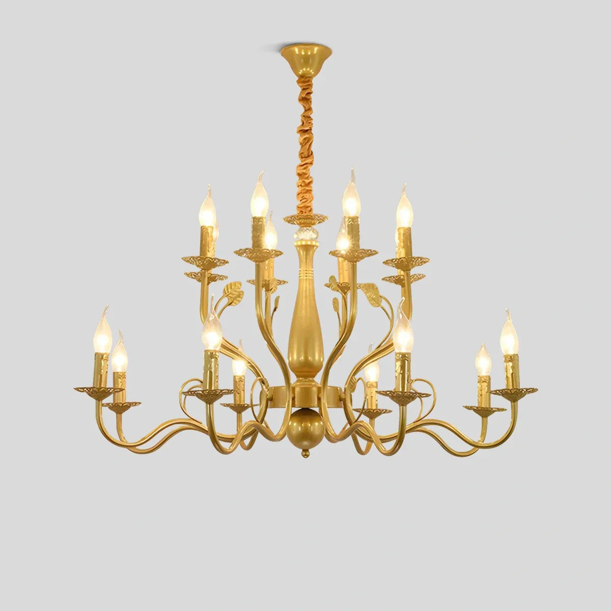 flairel Double Layered Candle Chandelier for Dining Room