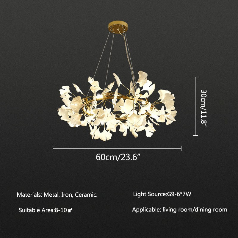 flairel Ginkgo Chandelier-C Hanging Light Fixtures