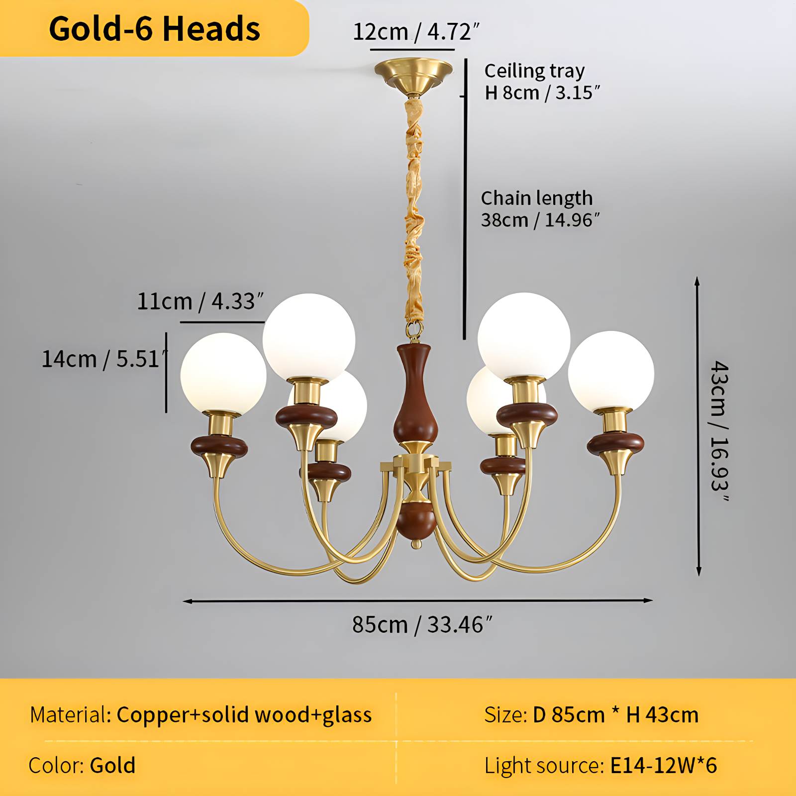 flairel Modern Luxury Metal Chandelier