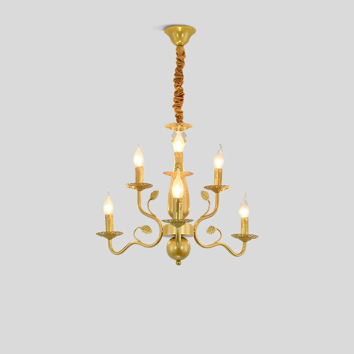 flairel Double Layered Candle Chandelier for Dining Room