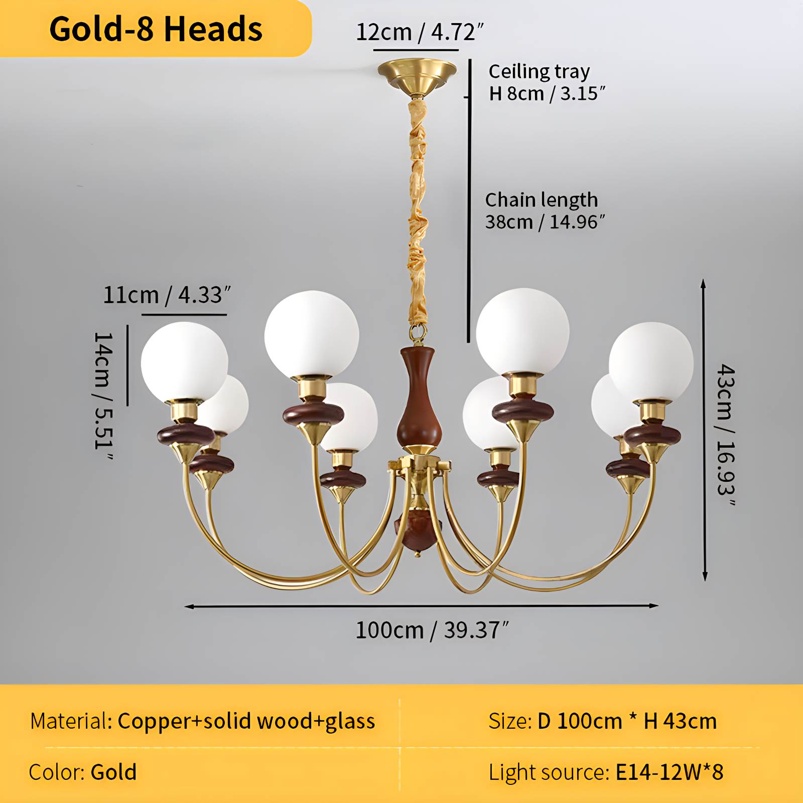 flairel Modern Luxury Metal Chandelier